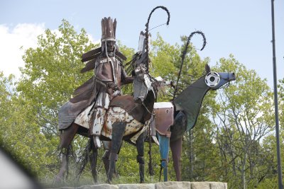 .....last year. He works in scrap metal and there's plenty of it in Blackfeet country!