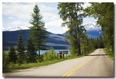 Here's the entrance to the Lake McDonald area and Going to the Sun Road...