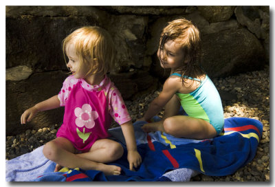 July 5: We meet Lorelei's friend, Hanna, at a park in Boothbay where....