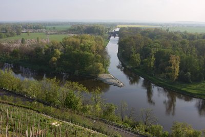 Vltava(Moldau)-Labe(Elbe)  junction near Melnik