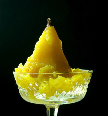 Golden Saffron-Honey Pear