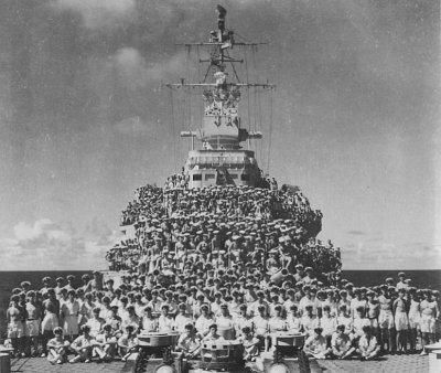 HMCS Uganda 8 August 1945