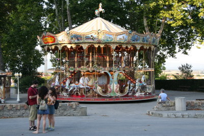 Merry-go-round outside the fortress town