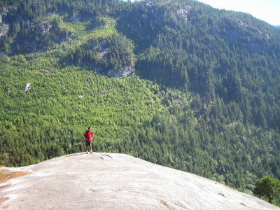 Lookout at halfway point - sure feel small