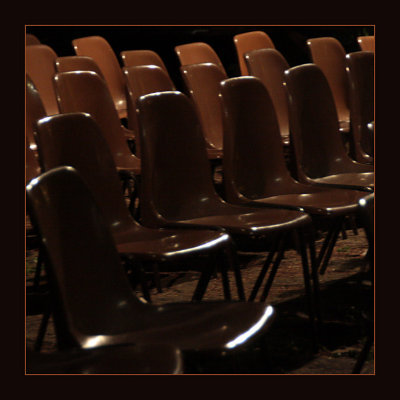 after the concert: when the seats are all empty...