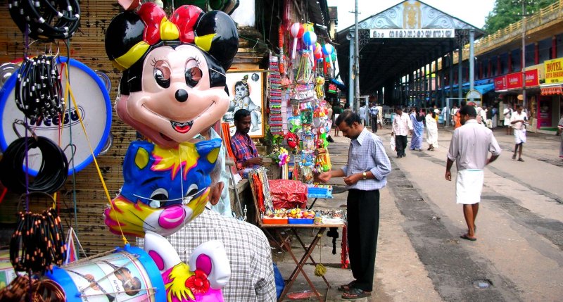 Mickey at the Temple