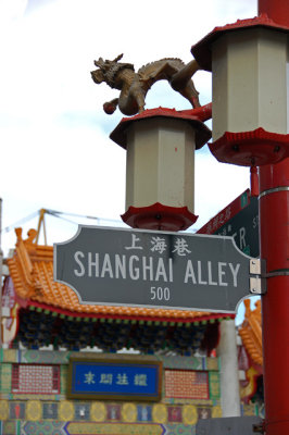 Street sign in Chinatown.