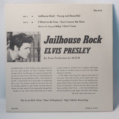 Elvis Presley, Jailhouse Rock  (EP ps back).jpg