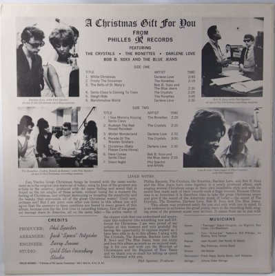 Phil Spector, A Christmas Gift for You (back)