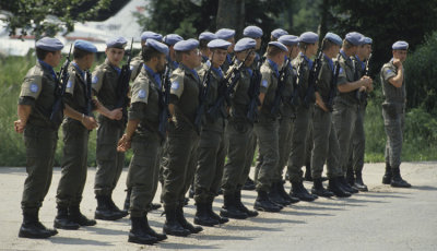 French troops at Tuzla