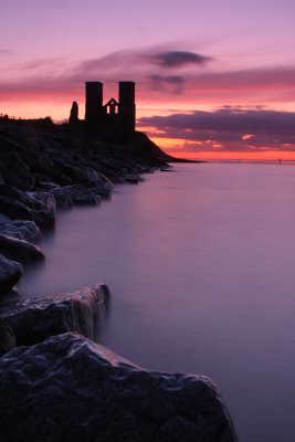 Reculver Towers post-sunset