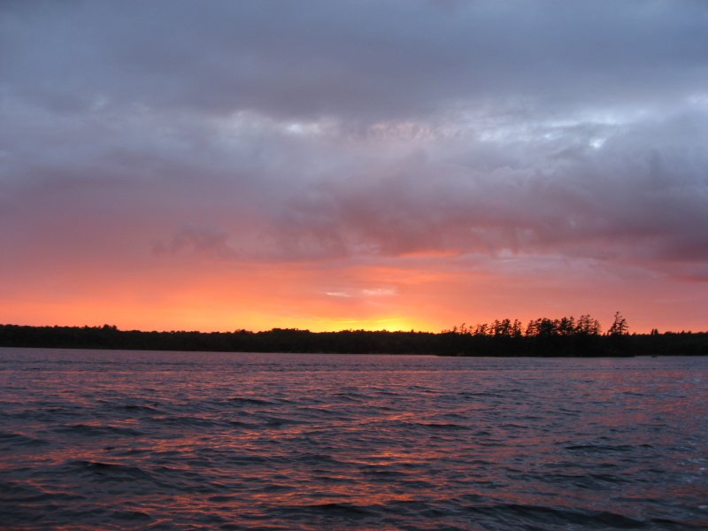 Sunset on Hungry Lake