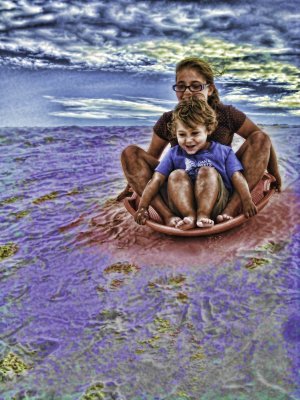 Children on a Purple Sea - Phainting