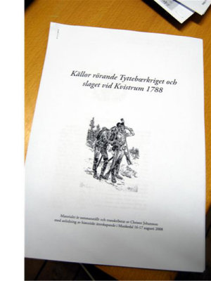 Resultat av forskning = Kllor rrande Kvistrum 1788