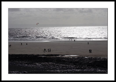 Lowryesque beach scene