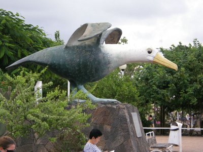 Blue-footed Booby statue