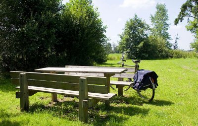 my bike at picnic place