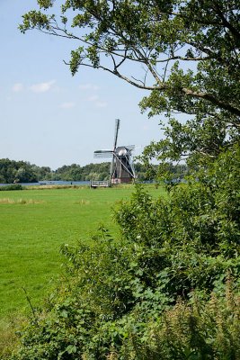 mill seen from the dike