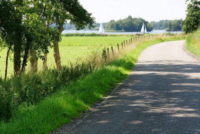 road on the dike