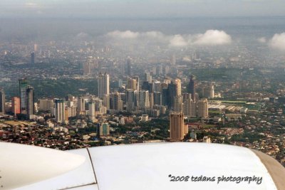 View of Metro Manila from Seat 34A