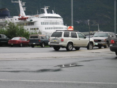 Columbia docking at Haines