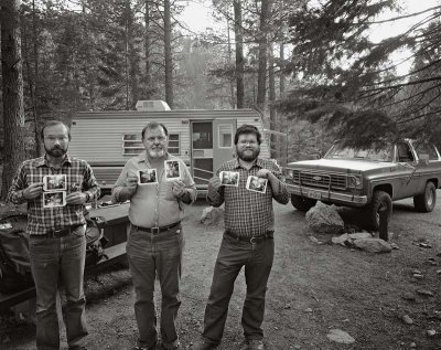 Richard Greffe, Me, Roy Flukinger  Black Canyon Campground, Santa Fe National Forest, New Mexico   19830617