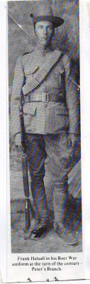 Frank in his Boer War uniform.