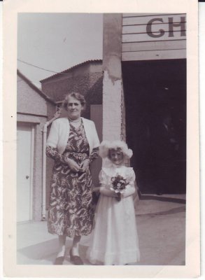 Ethel with grandchild in Somerset