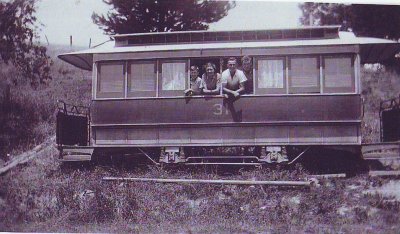 The tram on Paradise Farm