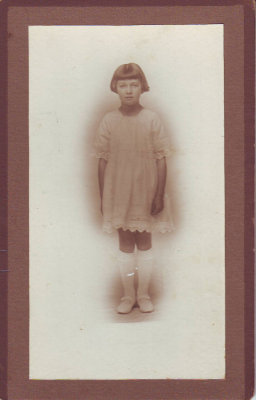 Pansy as a child