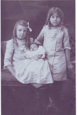 Myrtle and Dot with brother Jim