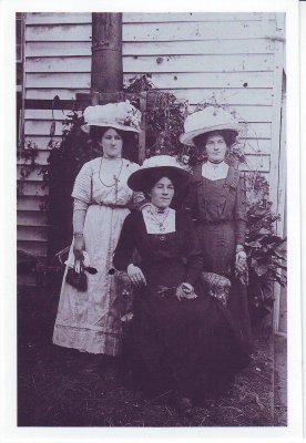 Matilda Hoskin (seated) and 2 sisters