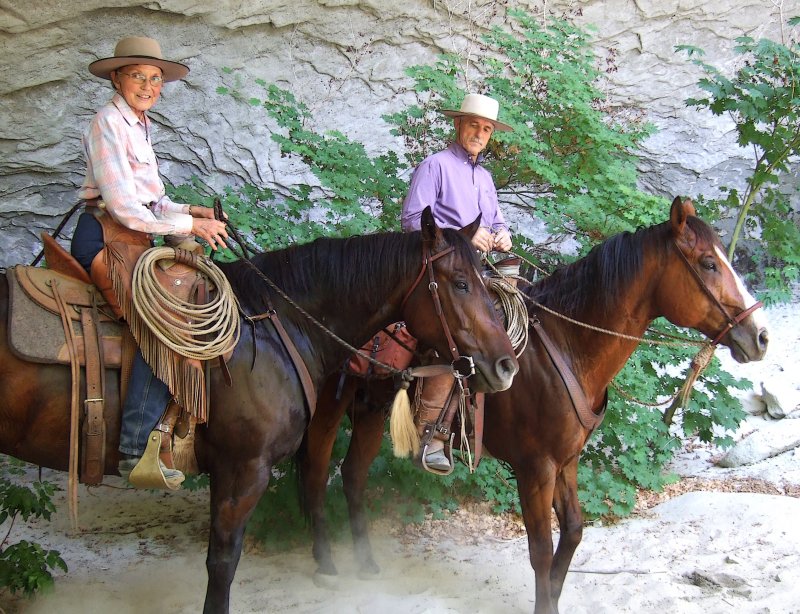 Gerald and Susie.in Cave, AQHA