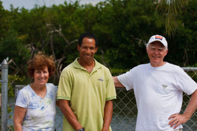 Paul & Leah with our Excellent Birding Guide, Geddes Hislop