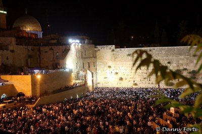 The Western Wall During the Prayers