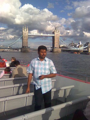 habib in river thames