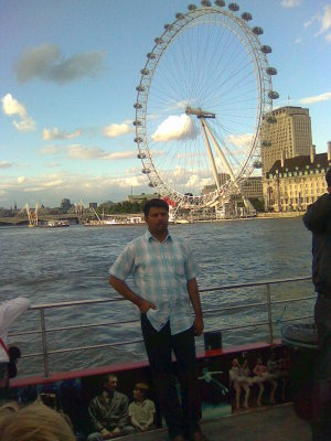 habib in river thames