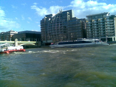 london from river thames