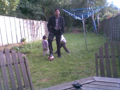 zahid playing with kids