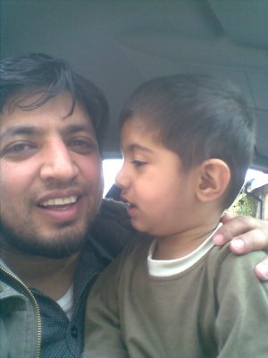Ibrahim Muslim with uncle luqman