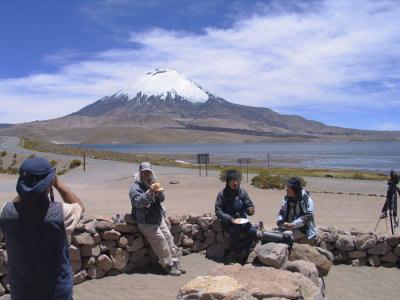 Lunch  at 14,500 ft in Lauca National Park
