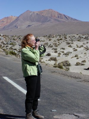 Joyce at Lauca National Park