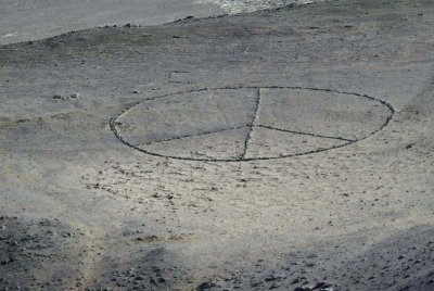 Modern geoglyph near Arica