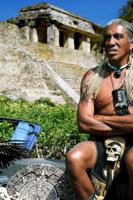 Old Shaman in Thoughts, Palenque
