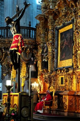 Archbishop In Cathedral, Mexico City