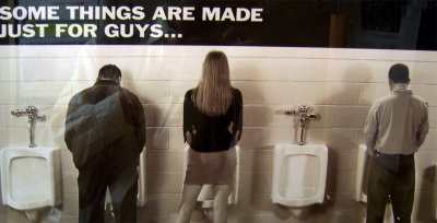 Poster in a men's room