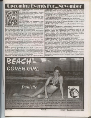 Danielle as a cover girl
