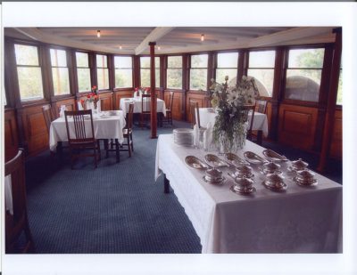 Dining Room on Ft Ticonderoga boat