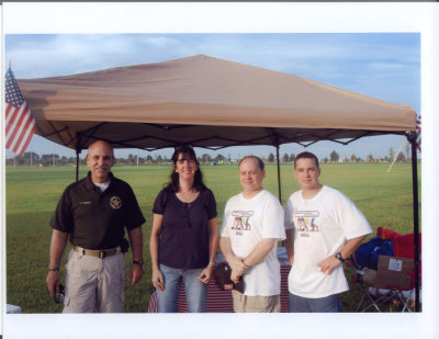 Sheriff Lamberti, Marc Gagnon, Theresa with Fisher House and Mickey Figueroa