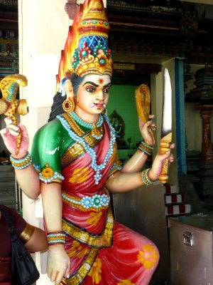 Statue of a Hindu goddess.